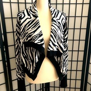 Express 🦓 Zebra print shrug sweater. Size S